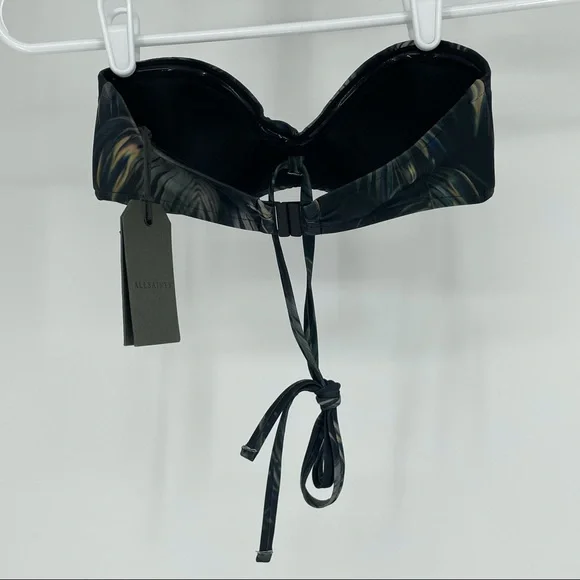 ALL SAINTS NWT SOFIA NELUWA BIKINI TOP STRAPLESS HALTER TOP SWIM - Picture 5 of 12